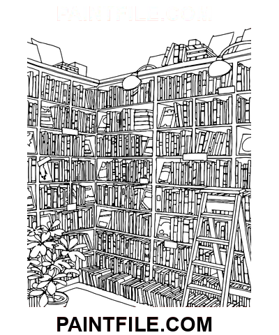 Books Family Activities coloring page