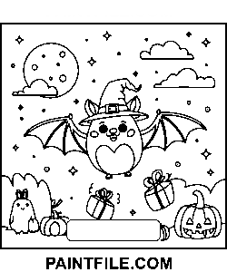 Spooky Times Vector coloring page
