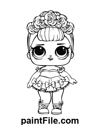 LOL Doll Sugar Queen – Free Printable Coloring Pages