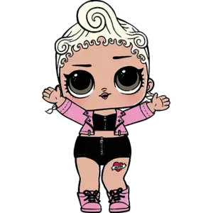 LOL Doll Pink Bebé imagen coloreada