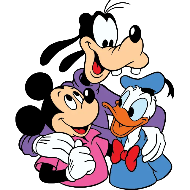 Amigos de Mickey Mouse imagen coloreada