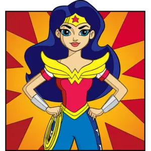 Cómics Wonder Woman imagen coloreada