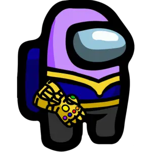 Piel de Thanos imagen coloreada