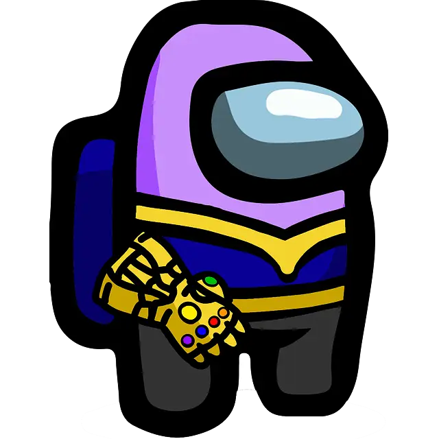 Piel de Thanos imagen coloreada