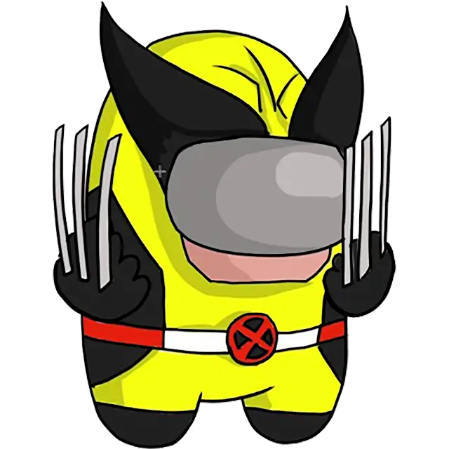 Disfraz de Wolverine imagen coloreada