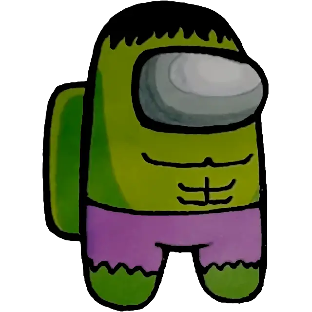 Disfraz de Hulk imagen coloreada