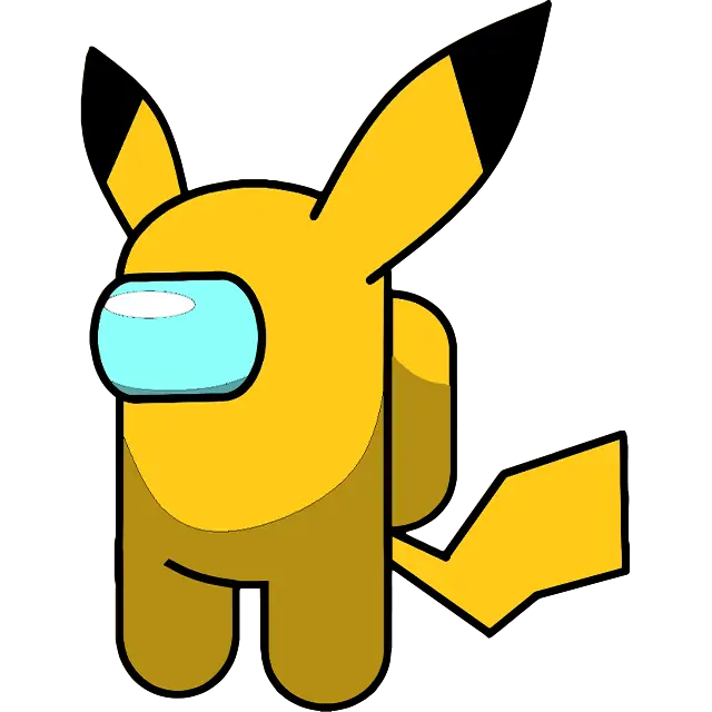Piel de Pikachu imagen coloreada