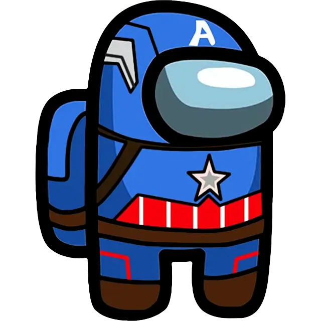 Piel del Capitán América imagen coloreada
