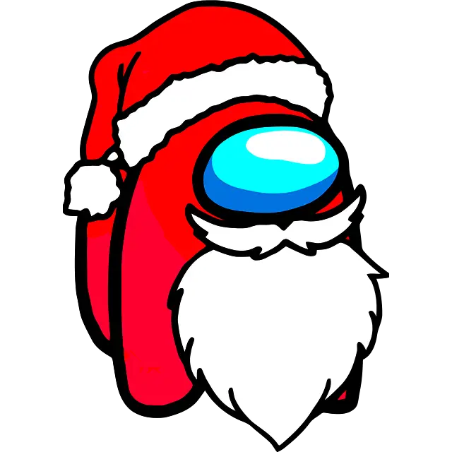 Papá Noel de Navidad imagen coloreada