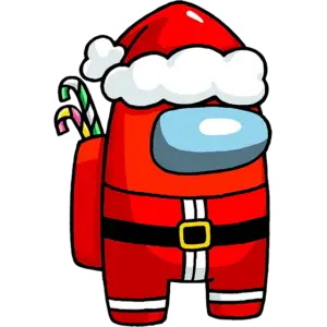 Papá Noel imagen coloreada