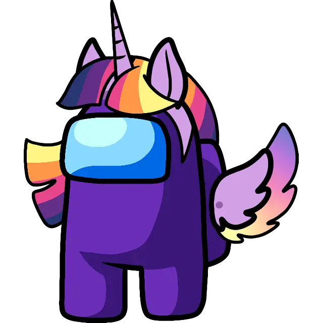 Unicornio Rainbow Dash imagen coloreada
