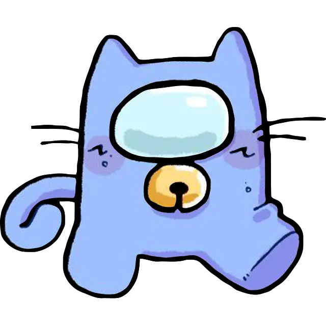 Gato azul impostor imagen coloreada