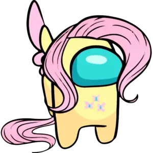 Mi pequeño pony Fluttershy imagen coloreada