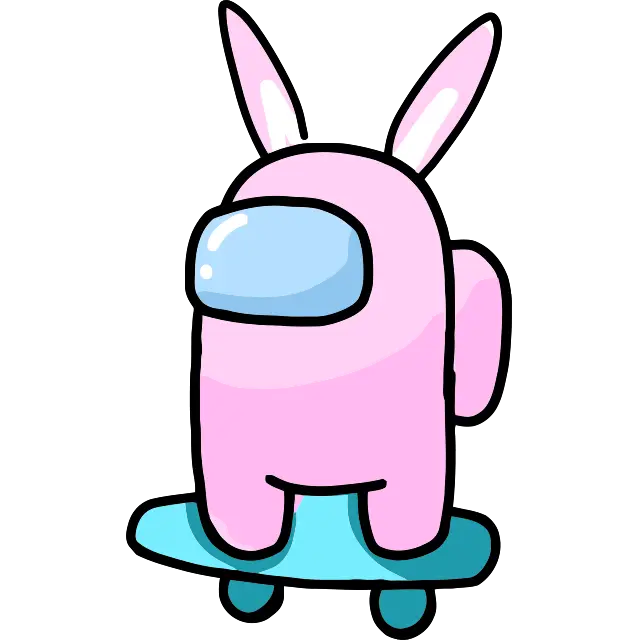 Conejo Skater imagen coloreada