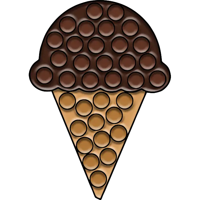 Helado de chocolate imagen coloreada