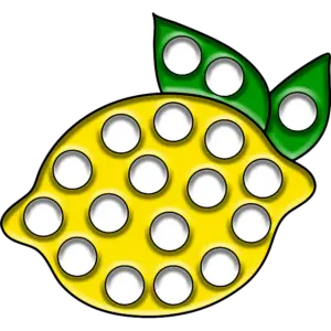 Limón Pop-it imagen coloreada