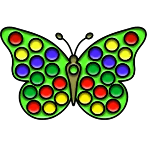 Pop It Butterfly imagen coloreada