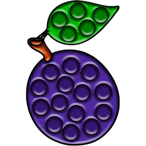 Ciruela Pop-it imagen coloreada