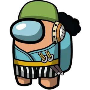 Personaje de One Piece imagen coloreada