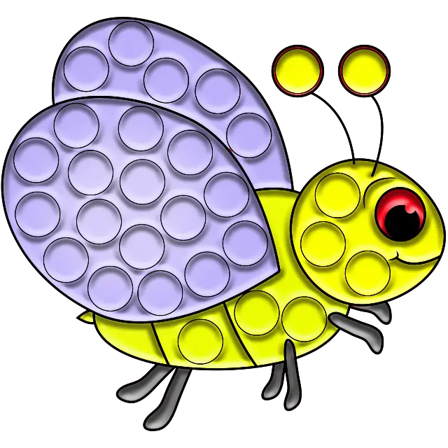 Pop-it Firefly imagen coloreada