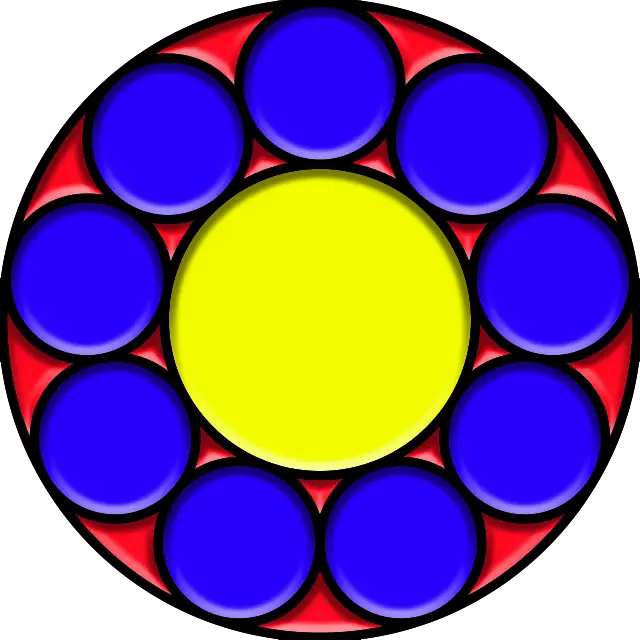 Cojinete de bolas de hoyuelo simple imagen coloreada