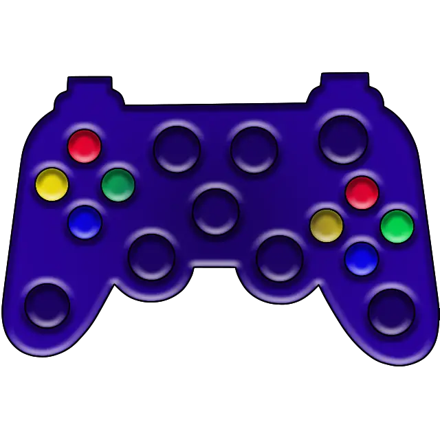 Gamepad de hoyuelo simple imagen coloreada