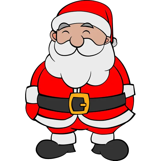 Caricatura de Santa Claus imagen coloreada