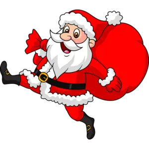 Alegre Santa Claus imagen coloreada
