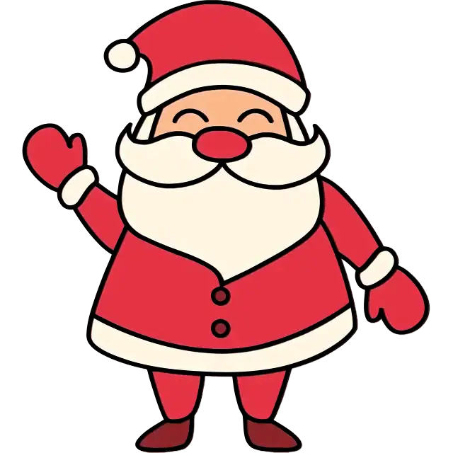 Navidad 2021 Santa Claus imagen coloreada
