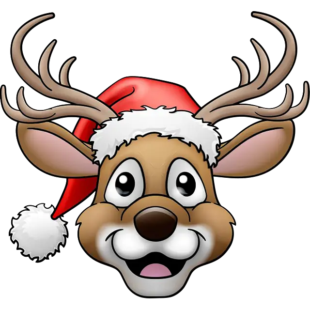 Navidad agradable Rudolph imagen coloreada