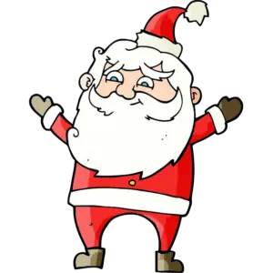 Navidad lindo Santa Claus imagen coloreada