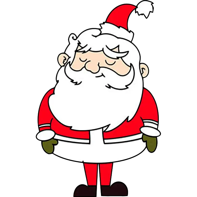 Lindo Santa Claus imagen coloreada