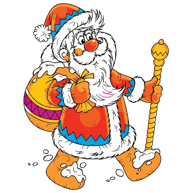 Santa Claus Navidad 2022 imagen coloreada