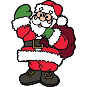 Ho Ho Ho Santa Claus imagen coloreada