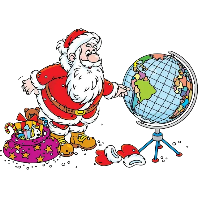 Santa Claus Navidad 2025 imagen coloreada