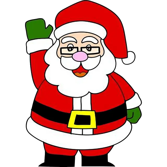 Noche de Navidad de Santa Claus imagen coloreada