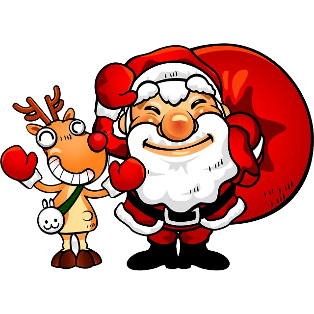 Navidad de Santa Claus imagen coloreada
