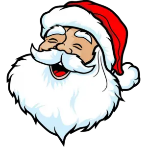 La cara de Santa Claus imagen coloreada