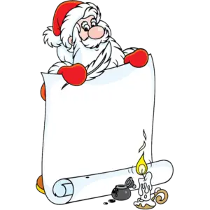 Carta a Santa Claus imagen coloreada