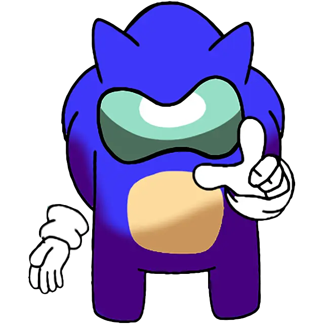 Super Sonic Among Us immagine a colori