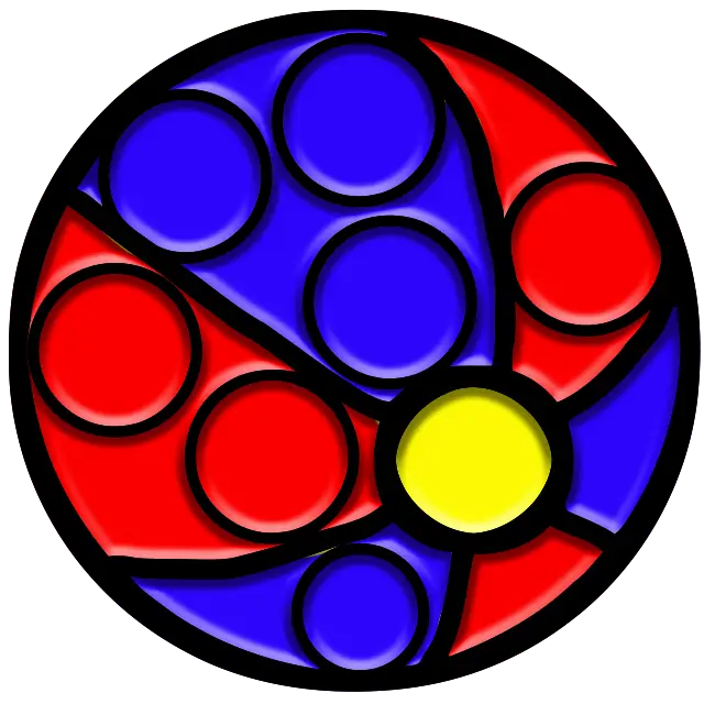 Semplice palla di fossette immagine a colori