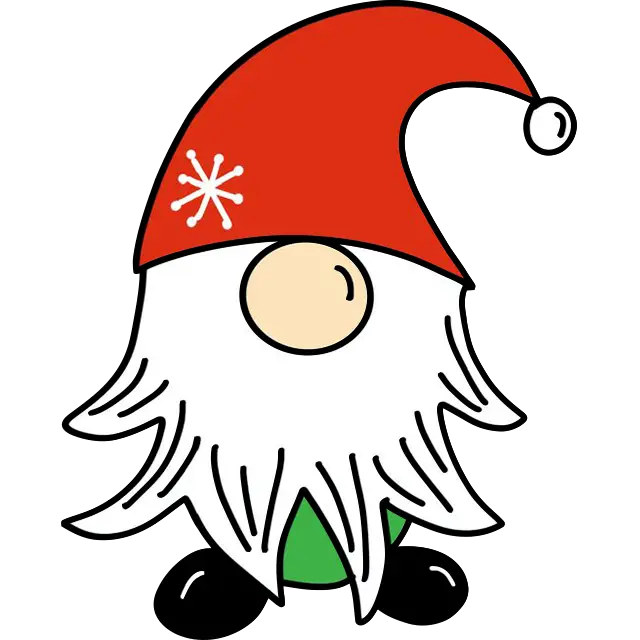 Icona di Natale di Gnome immagine a colori