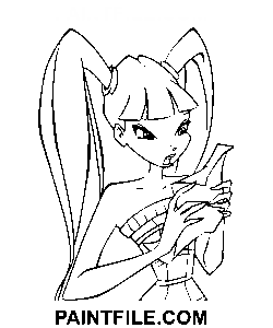 Muse legge una lettera disegno da colorare