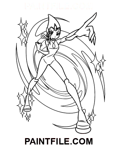 Trasformazione Tecna disegno da colorare