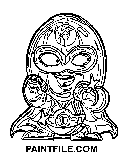 Grafica della linea di Superthings disegno da colorare