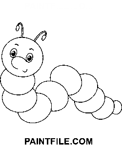 Eccellente bruco di disegno disegno da colorare