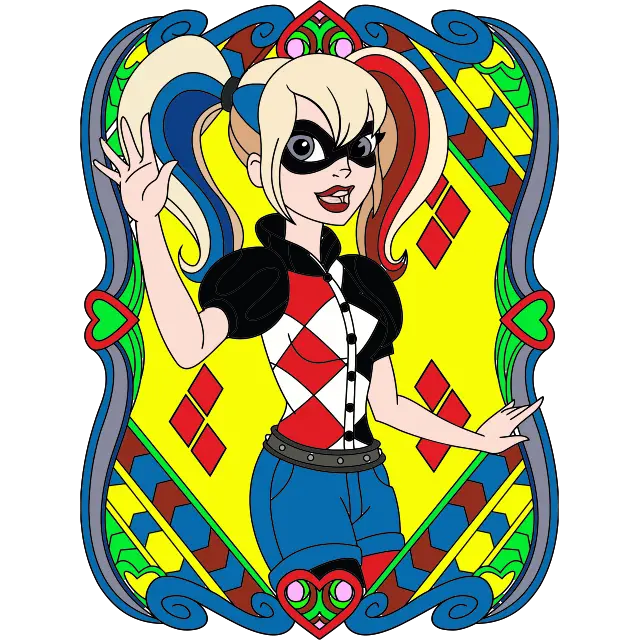 Superhelten Harley Quinn fargebilde