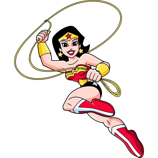 Wonder Woman Lasso farvet billede