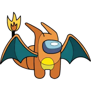 Charizard Pokemon farvet billede
