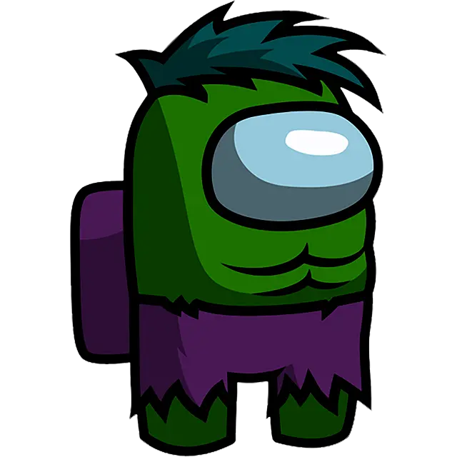 Hulk karakter farvet billede